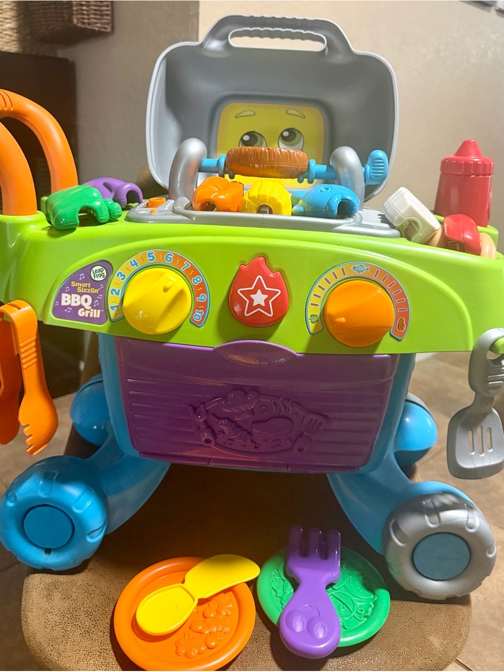 Leapfrog Kids BBQ Grill Playset Toy -Interactive toy  Learning toy Pretend Play